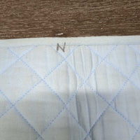 Thick Quilt Baby Saddle Pad *vgc/gc, clean, mnr puckers, stain & marker, older
