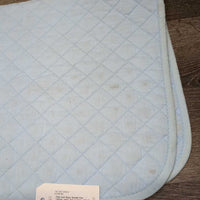 Thick Quilt Baby Saddle Pad *vgc/gc, clean, mnr puckers, stain & marker, older
