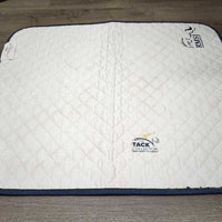 Thick Quilt Baby Saddle Pad "RMSJ" *gc, dingy, puckers, frayed edge, stains, faded
