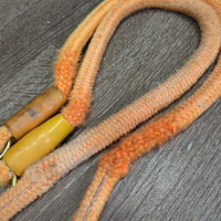 Pr Nylon - Bungee Trailer Ties, quick release, bull snap, plastic caps *fair, clean, faded, thinned spots, chews, frays, rubs, stains
