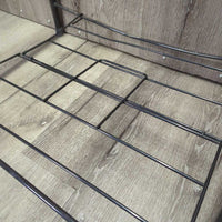 Folding Saddle Rack - Stand, Metal Bottom Rack (gc, clean, mnr dusty, rubs, scrapes, rust, v.bent bottom rack
