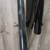 Folding Saddle Rack - Stand, Metal Bottom Rack (gc, clean, mnr dusty, rubs, scrapes, rust, v.bent bottom rack
