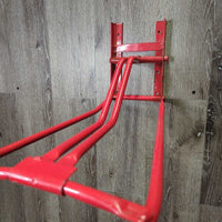 Wall Mount Folding Stall Saddle Rack *gc, clean, mnr scratches, rubs, chips, stains & bent
