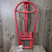 Wall Mount Folding Stall Saddle Rack *gc, clean, mnr scratches, rubs, chips, stains & bent
