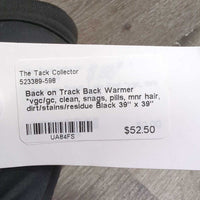 Back Warmer *vgc/gc, clean, snags, pills, mnr hair, dirt/stains/residue
