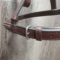 Narrow Rsd Bridle *vgc, clean, dry/stiff, tight keepers, mnr stains, creases, residue, scraped edges
