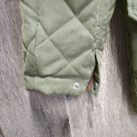 Quilt Jacket, Snaps, Corduroy Collar *xc, clean
