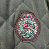 Quilt Jacket, Snaps, Corduroy Collar *xc, clean
