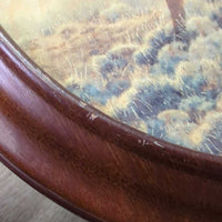 Knowles YoungBlood by Nancy Glazier Plate #10841 A, Wood Frame *vgc, mnr scuffs & scratches
