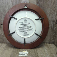Knowles YoungBlood by Nancy Glazier Plate #10841 A, Wood Frame *vgc, mnr scuffs & scratches
