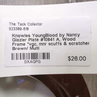 Knowles YoungBlood by Nancy Glazier Plate #10841 A, Wood Frame *vgc, mnr scuffs & scratches
