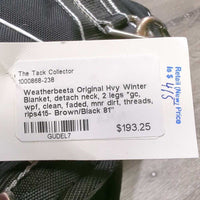 Hvy Winter Blanket, detach neck, 2 legs *gc, wpf, clean, faded, mnr dirt, threads, rips415-
