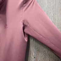 JUNIORS LS Sun Shirt, 1/4 Zip Up, Mesh Sleeves *xc/like new, seam snags
