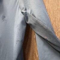 JUNIORS LS Sun Shirt, 1/4 Zip Up, Mesh Sleeves *gc/fair, v.rubbed & pilly, broken elastics, snags

