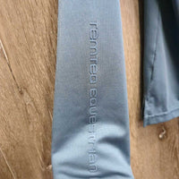 JUNIORS LS Sun Shirt, 1/4 Zip Up, Mesh Sleeves *gc/fair, v.rubbed & pilly, broken elastics, snags
