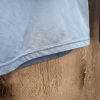 JUNIORS LS Sun Shirt, 1/4 Zip Up, Mesh Sleeves *gc/fair, v.rubbed & pilly, broken elastics, snags
