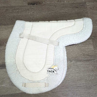 Fitted Fleece Hunter Pad *gc, clean, dingy, clumpy, puckers, mnr hair, threads, unstitched, stains
