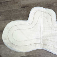 Fitted Fleece Hunter Pad *gc, clean, dingy, clumpy, puckers, mnr hair, threads, unstitched, stains
