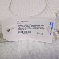 Fitted Fleece Hunter Pad *gc, clean, dingy, clumpy, puckers, mnr hair, threads, unstitched, stains
