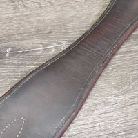 Padded Girth, x2 els, 3x D Ring *fair, v.torn & stretched elastic, UNSTITCHED edges, stained, dirt, slices
