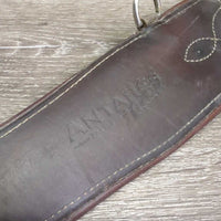 Padded Girth, x2 els, 3x D Ring *fair, v.torn & stretched elastic, UNSTITCHED edges, stained, dirt, slices
