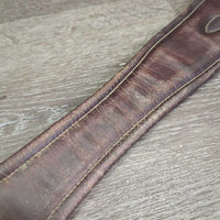Padded Girth, x2 els, 3x D Ring *fair, v.torn & stretched elastic, UNSTITCHED edges, stained, dirt, slices

