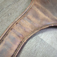 Padded Belly Girth, x2 els *fair, torn & stretched els, stained, dirt, cuts, older, scrapes, unstitched ends
