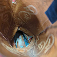 Pointy Toe Western Boots *gc/fair, unstitched, clean, faded, cracked lining, rubs, scrapes, peeled, curled insoles

