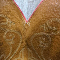 Pointy Toe Western Boots *gc/fair, unstitched, clean, faded, cracked lining, rubs, scrapes, peeled, curled insoles
