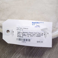 Memory Foam Half Pad *gc, dirty, dingy, stains, rubs, flattened, hairy
