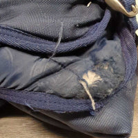 Hvy Winter Blanket, 2 legs *fair, torn, holey, v.faded, dirt, v.discolored, rubs, pills, snags, stain, older, No wpf
