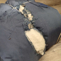 Hvy Winter Blanket, 2 legs *fair, torn, holey, v.faded, dirt, v.discolored, rubs, pills, snags, stain, older, No wpf
