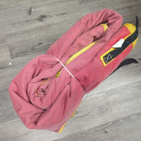 Med Winter Blanket *gc/fair, older, stiff, 0 wpf, torn/missing leg, faded, stains, hair, snags, sm holes
