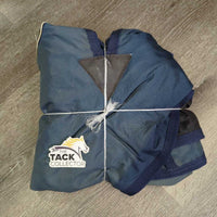 Rain Sheet, 2 legs *gc, clean, mnr wpf, faded, older, mnr hair, dirt, threads, slices
