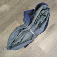 Rain Sheet, 2 legs *gc, clean, mnr wpf, faded, older, mnr hair, dirt, threads, slices

