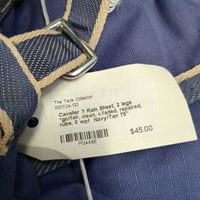 Rain Sheet, 2 legs *gc/fair, clean, v.faded, repaired, rubs, 0 wpf
