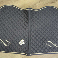 Quilt Jumper Pad, piping *gc, clean, pilly?, mnr hair, frays, rubs, exposed piping, faded
