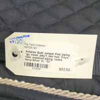 Quilt Jumper Pad, piping *gc, clean, pilly?, mnr hair, frays, rubs, exposed piping, faded
