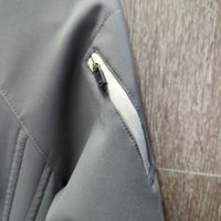 Softshell Jacket, Fleece Lined, Zipper "FEI Nations Cup" embroidery *vgc, seam puckers, rubs & pills
