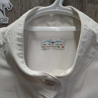 LS Show Shirt, Snap Collar *gc, clean, mnr stains, v.crinkled & bubbled collar, faded tag, missing bling, peeled logo, older
