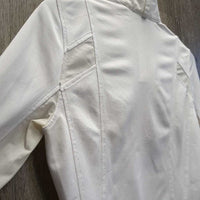 LS Sun Show Shirt, 1/4 Snap Up, mesh sleeves *fair, snags, dingy, v.stained pits, runs, seam puckers
