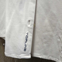 SS Show Shirt, wrap around snap collar *gc, v.crinkled & puckered collar & cuffs, older, seam puckers, faded tag

