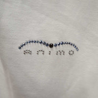 SS Show Shirt, 1/4 Button Up *vgc, clean, puckers, crinkled collar, mnr unstitched seam
