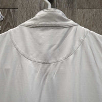SS Show Shirt, 1/4 Button Up *vgc, clean, puckers, crinkled collar, mnr unstitched seam

