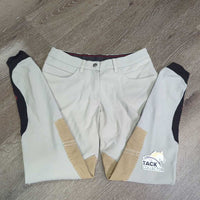 Euroseat Breeches *vgc/gc, clean, stained seat & legs, v.pulled seat seam, mnr stains
