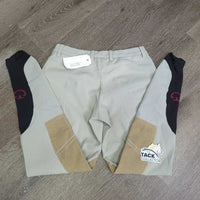 Euroseat Breeches *vgc/gc, clean, stained seat & legs, v.pulled seat seam, mnr stains
