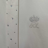 SS Show Shirt, Back Button Collar, Bling *vgc, older?
