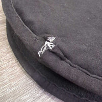 Fleece Lined Foam Half Pad * vgc, tear, mnr hair
