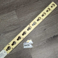 2 Plastic Keyhole Track Jump Standard Attachments *gc, 1 broken end, discoloured, scuffed, mnr dirt, stains
