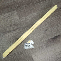 2 Plastic Keyhole Track Jump Standard Attachments *gc, 1 broken end, discoloured, scuffed, mnr dirt, stains
